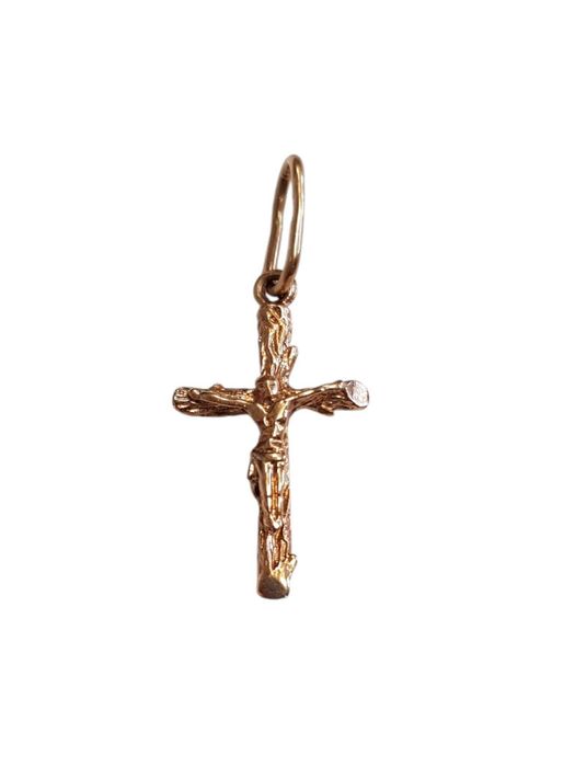 Złoty wisiorek zawieszka krzyż 585P 0,91G