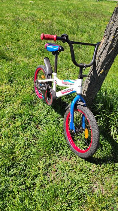 Rower biały dzieciecy 16 cali