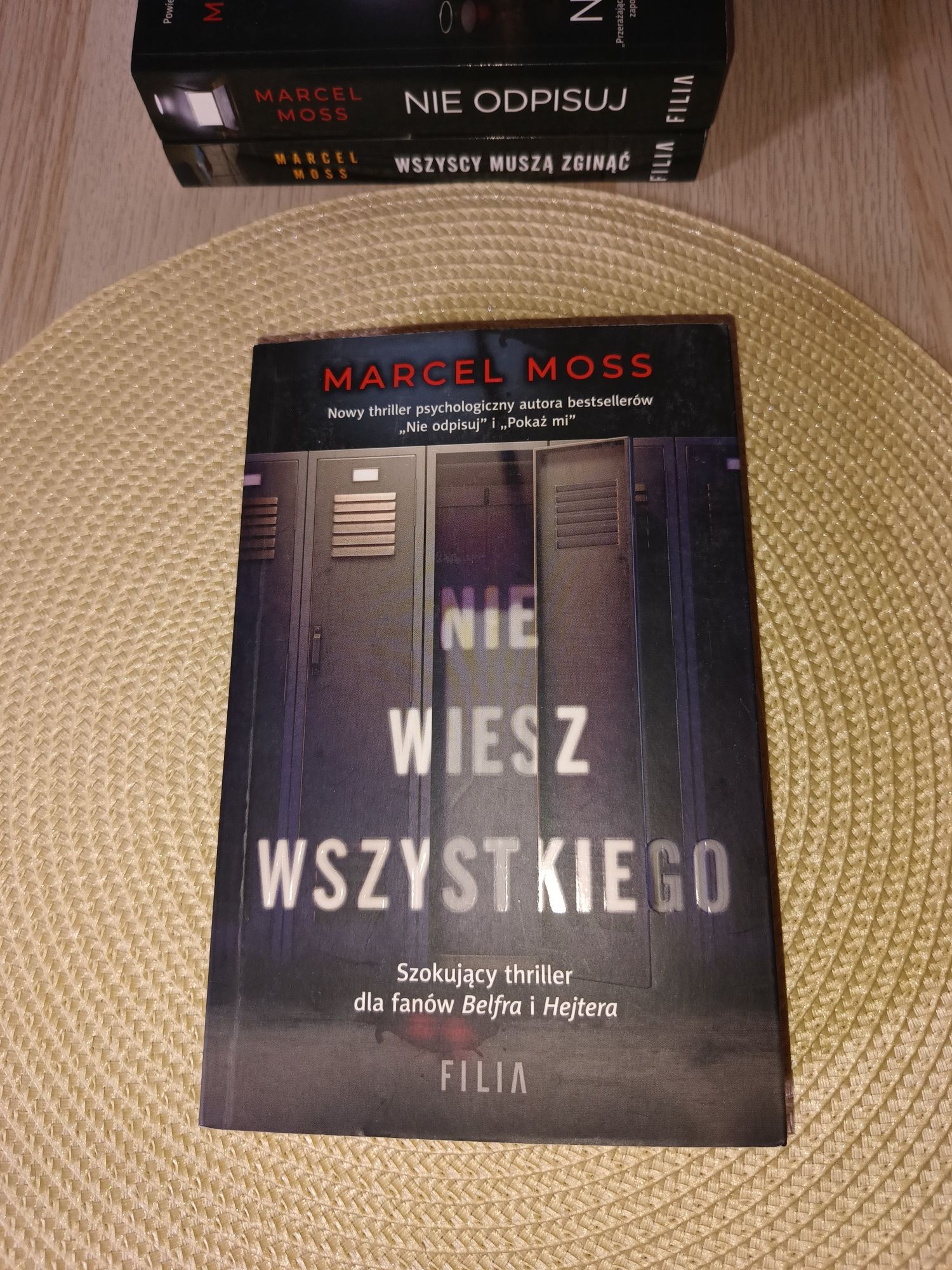 Marcel Moss, trzy książki w stanie bardzo dobrym.