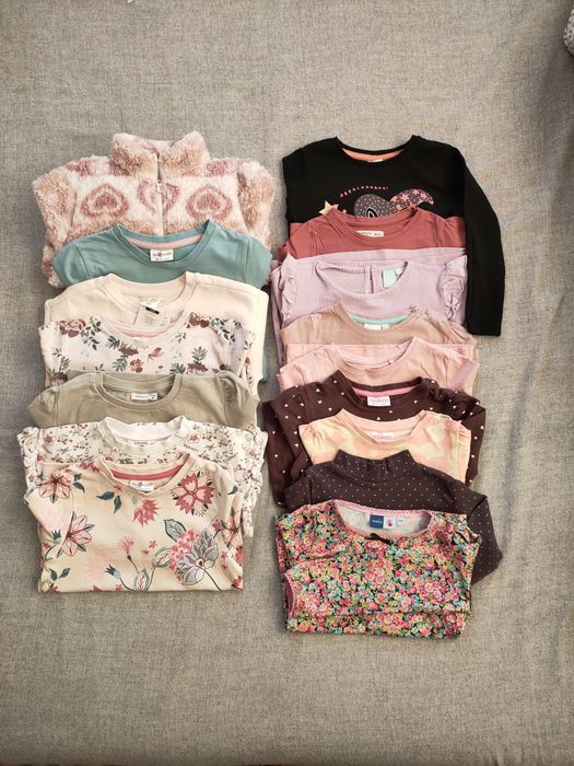 Paka ubrań dziewczynka r. 98 Bluzy i bluzkii z dł. rękawem nowe/uzywan