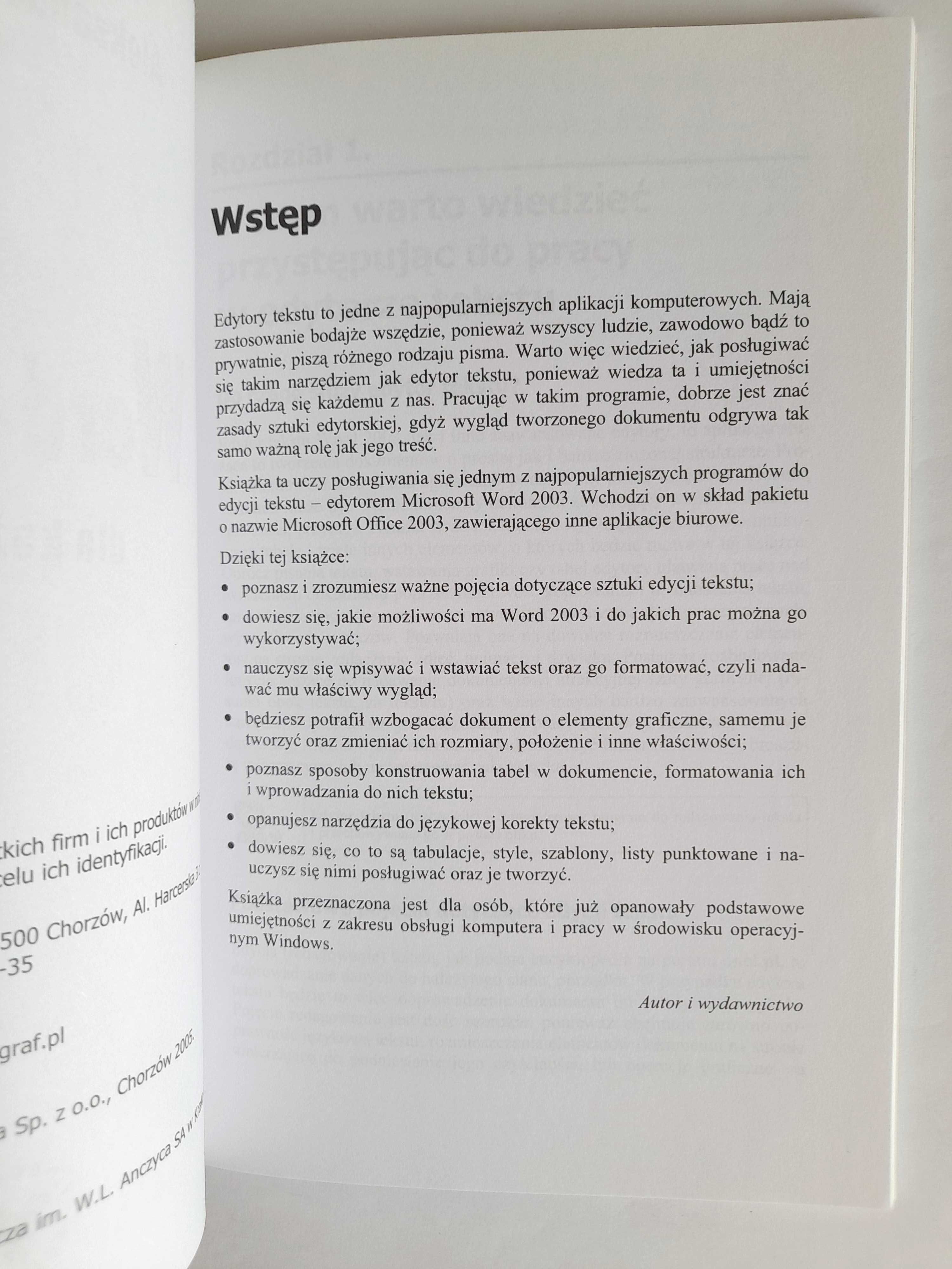 Microsoft Word 2003 dla każdego - Bremer