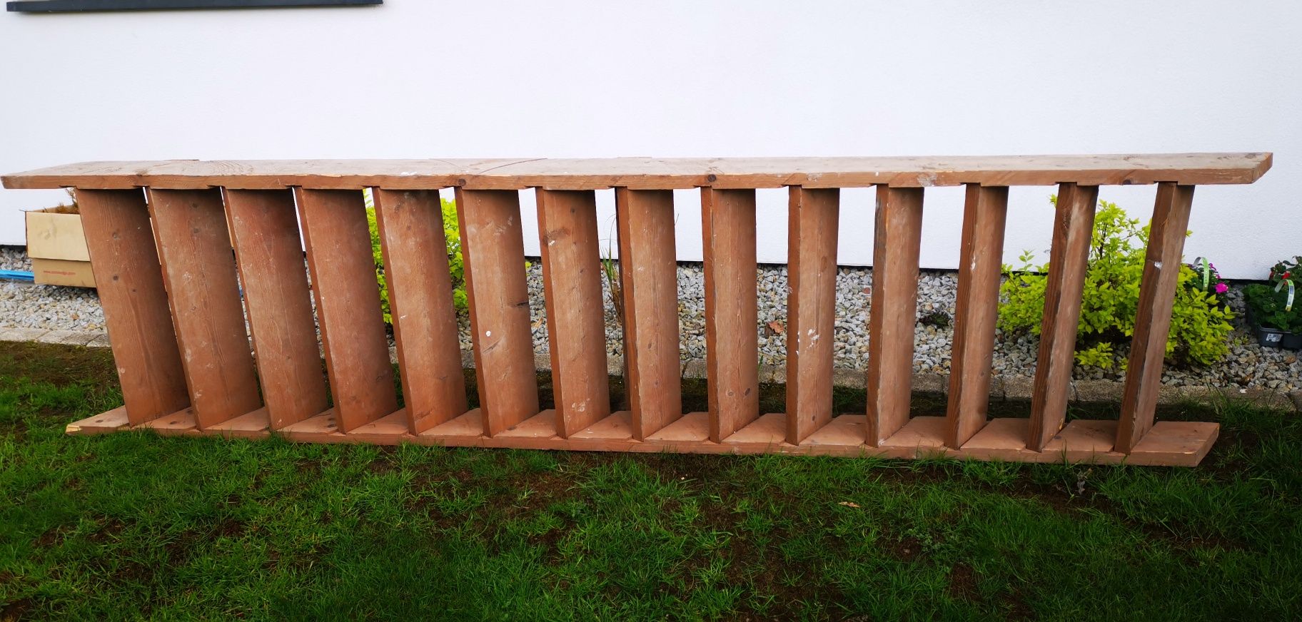 Schody młynarskie gospodarcze drewniane 336cm