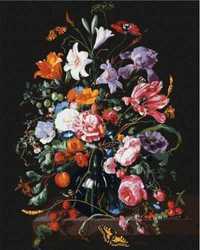 Malowanie po numerach - Wazon z kwiatami..40x50cm