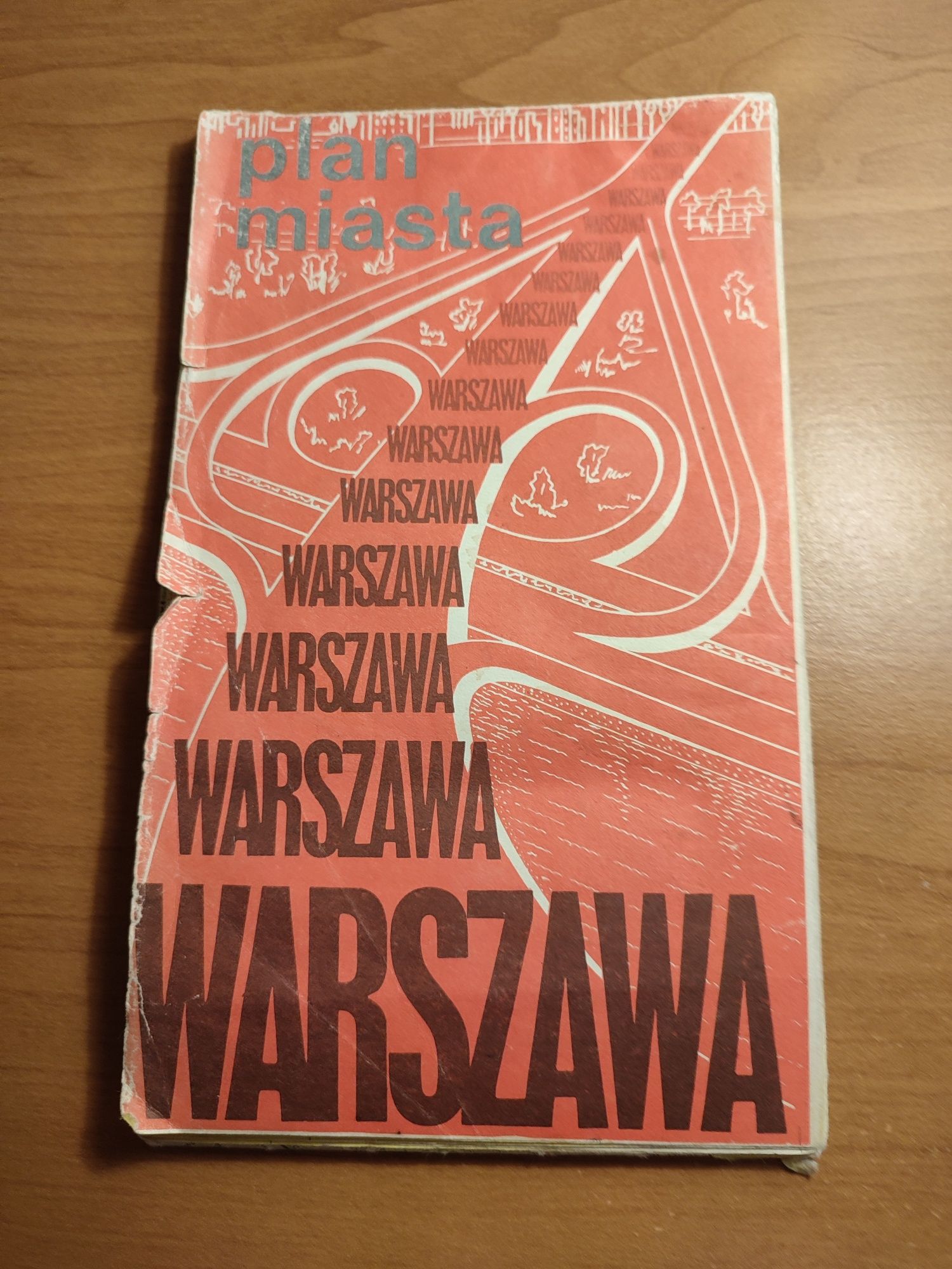 Plan miasta Warszawy z 1984
