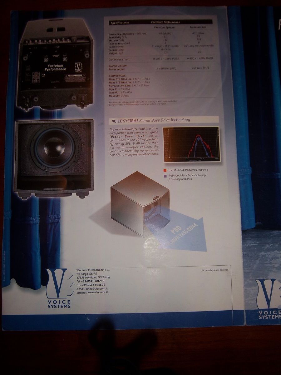 Zestaw mobilny DJ włoski bdb Voice Systems 400 watt rms mikser kolumny