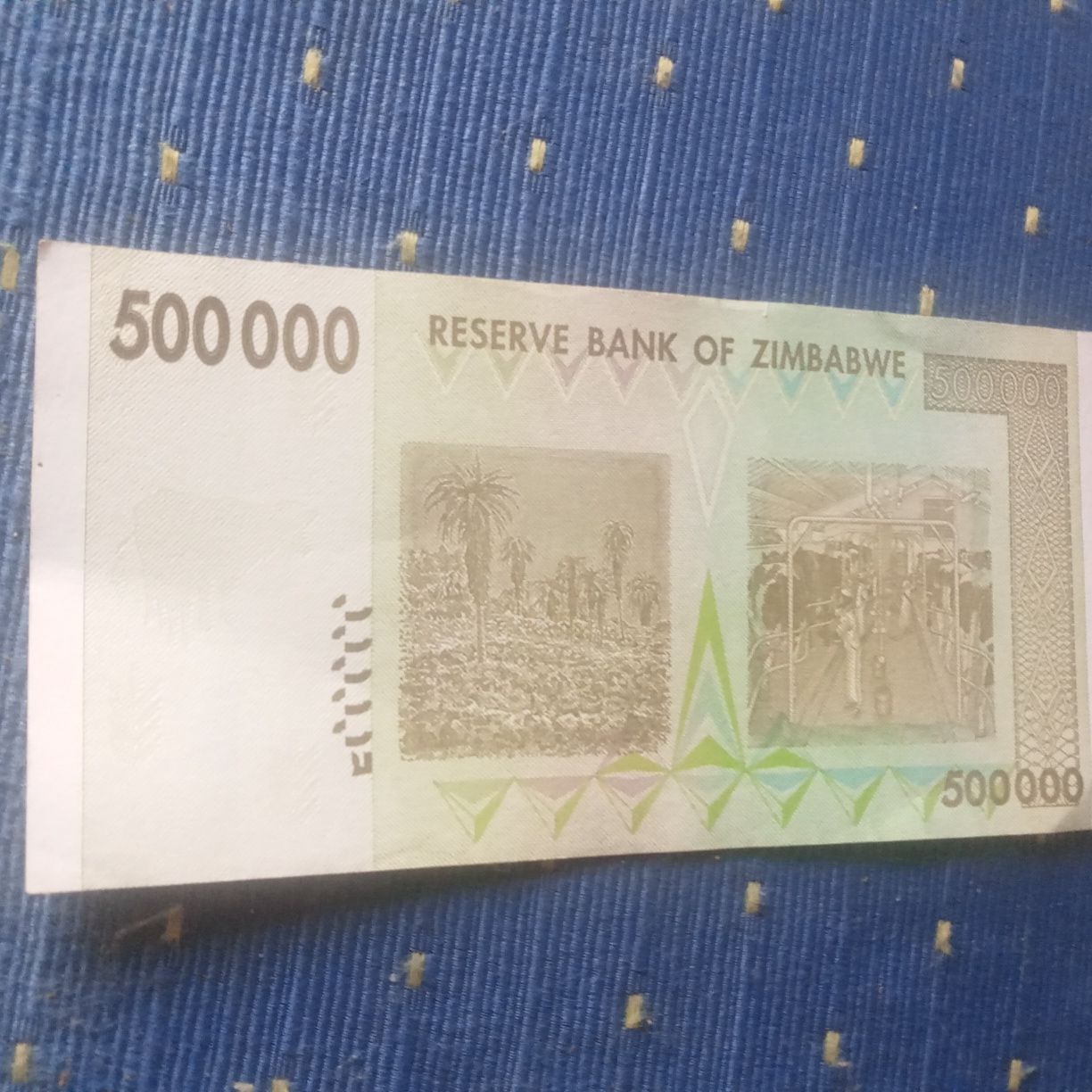 Notas e cedulas Zimbabwe 500000