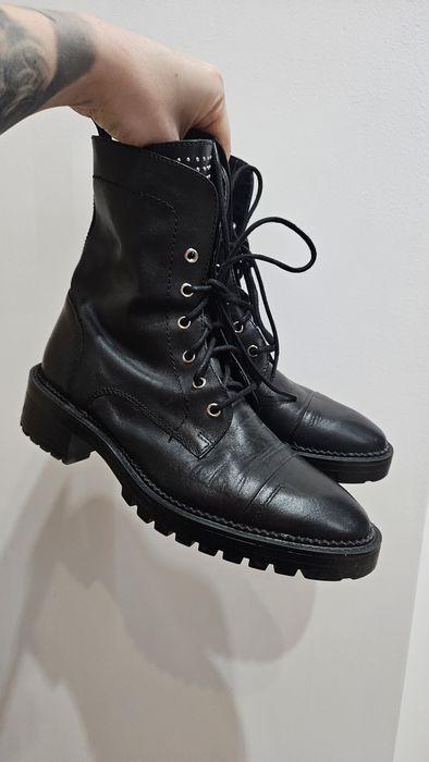 Skórzane botki, workery, trapery Zara, r. 36