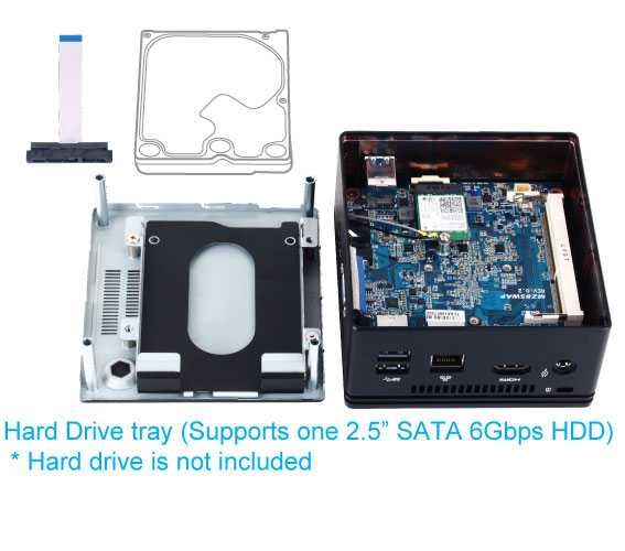 Gigabyte Brix GB-BACE-3000 cel/ddr3L/sata3/wifi+bt