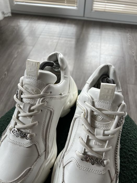 Eleganckie Buty luxury skórzane platform Buffalo Boots Vegan,