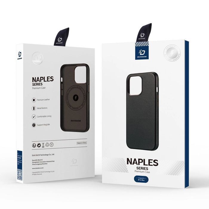 Dux Ducis Naples etui do iPhone 14 Plus z MagSafe ciemnobrązowy