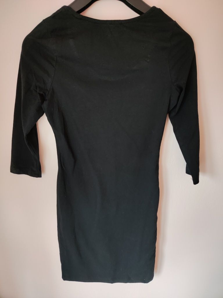 Czarna sukienka z rękawem 3/4, Atmosphere, rozmiar XS 34