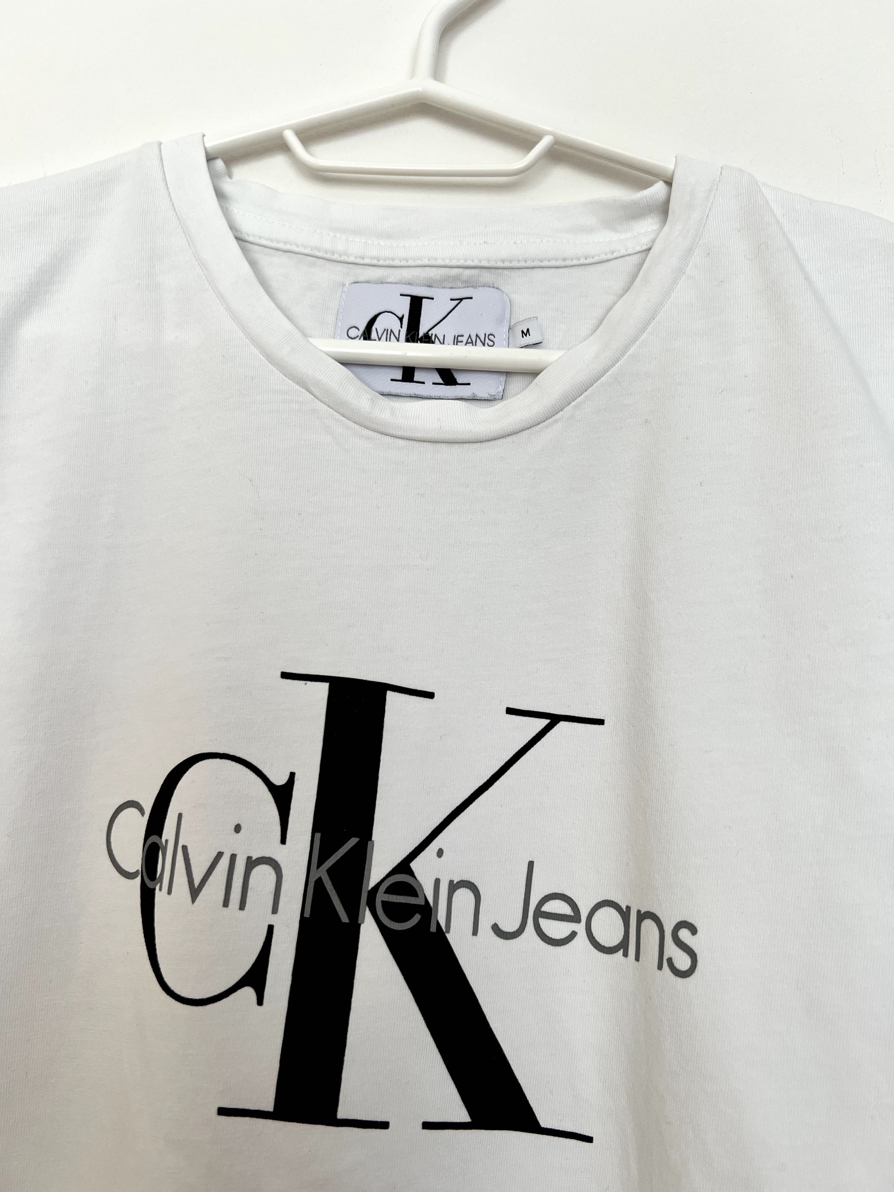 CK Calvin Klein biała koszula t-shirt M