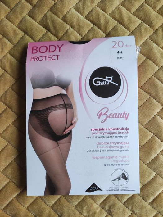 Rajtuzy rajstopy ciążowe Gatta czarne rozm. 4 L 20 den