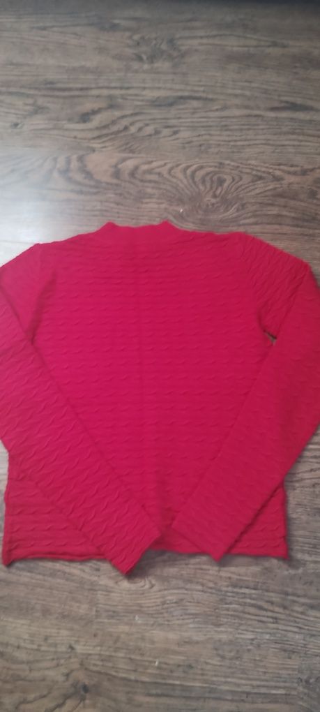 Czerwony sweter s XS Reserved damski