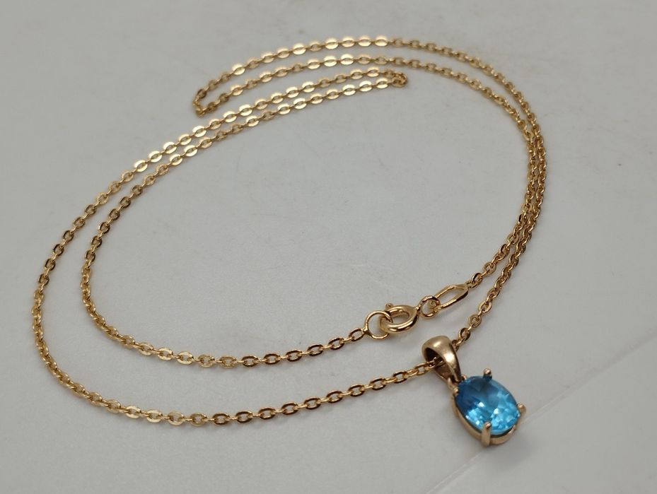 Золотая цепочка с кулончиком 46 см 3.53 грамма