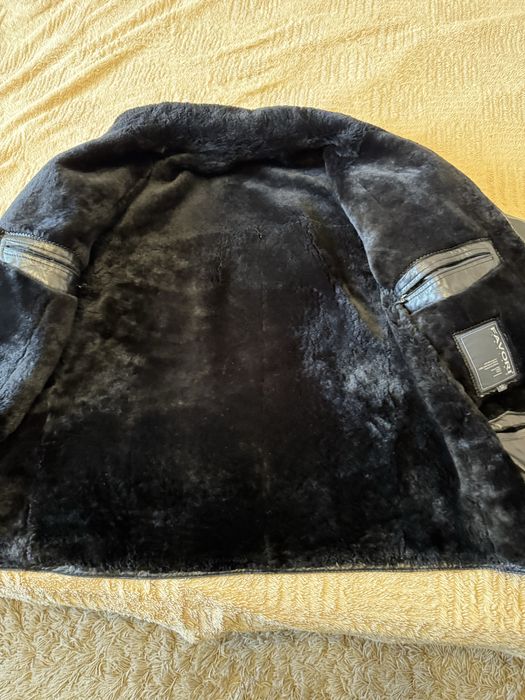 Шкіряна куртка зимова