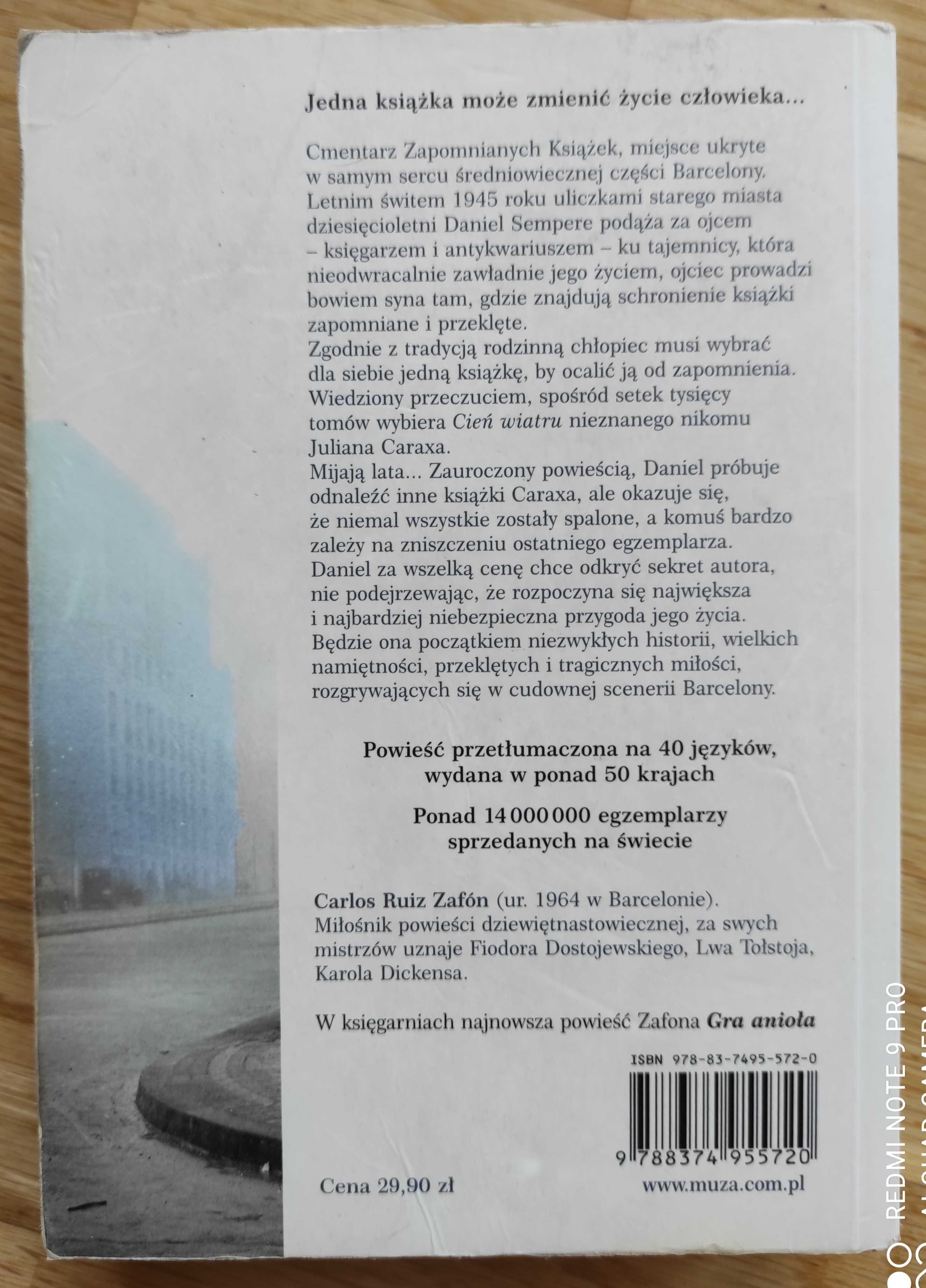 Cień wiatru Carlos Ruiz Zafon