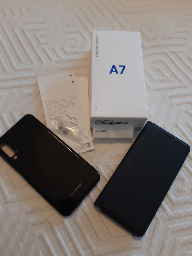 Samsung A7 e capas originais