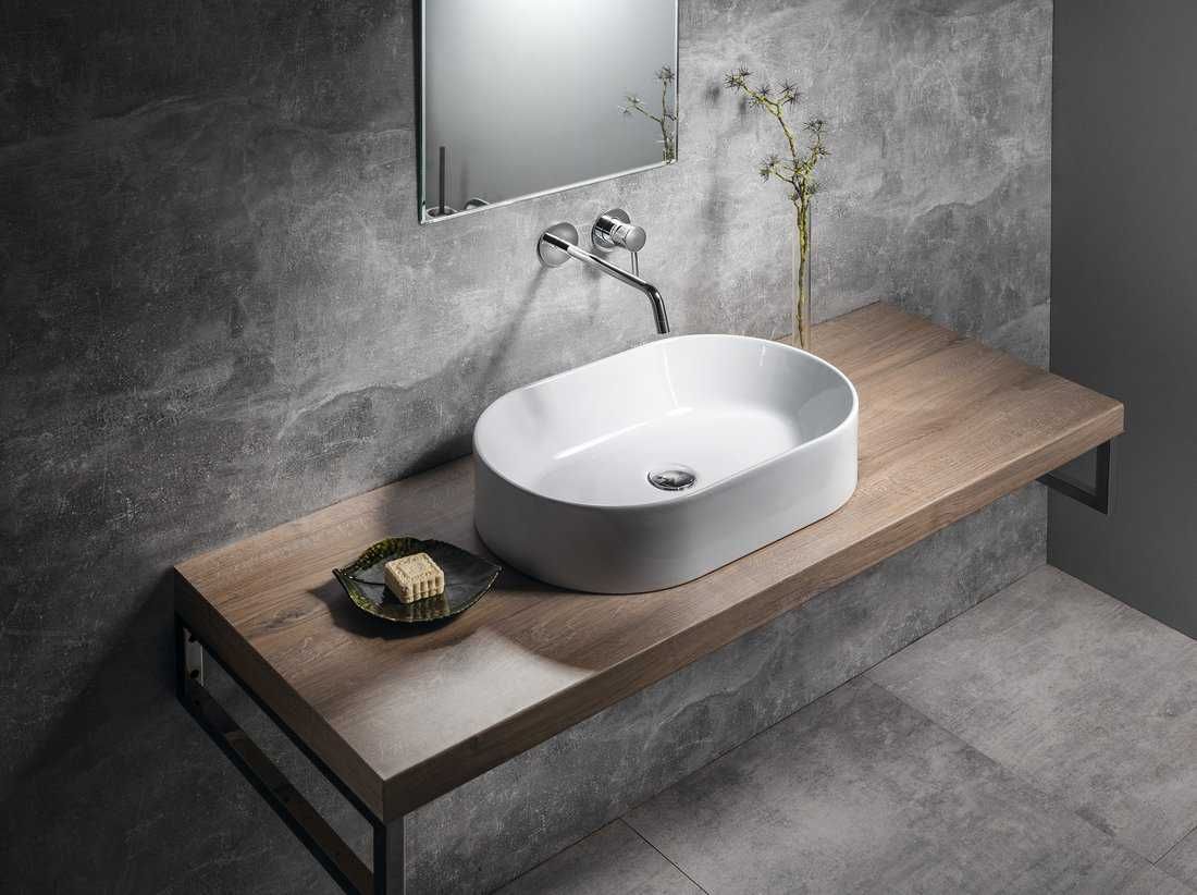 GSI Ceramica Kube X umywalka nablatowa 60x37, kolor biały połysk