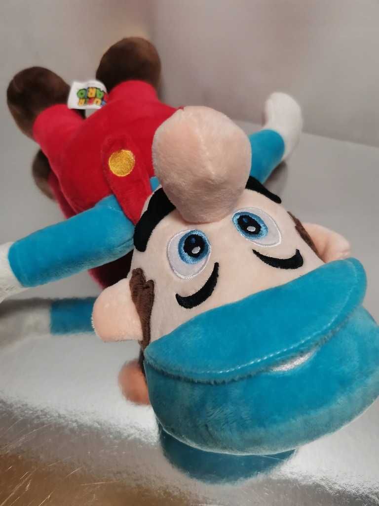 Super Mario blue maskotka Nintendo 35cm pluszak niebieska czapka