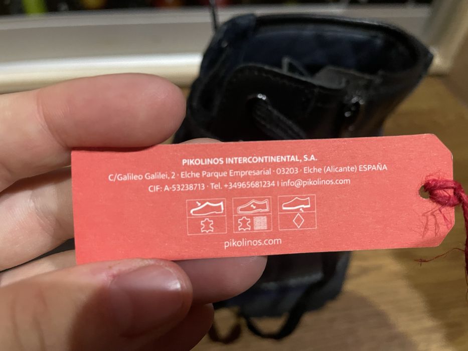 Черевики чоловічі шкіряні демісезонні Pikolinos