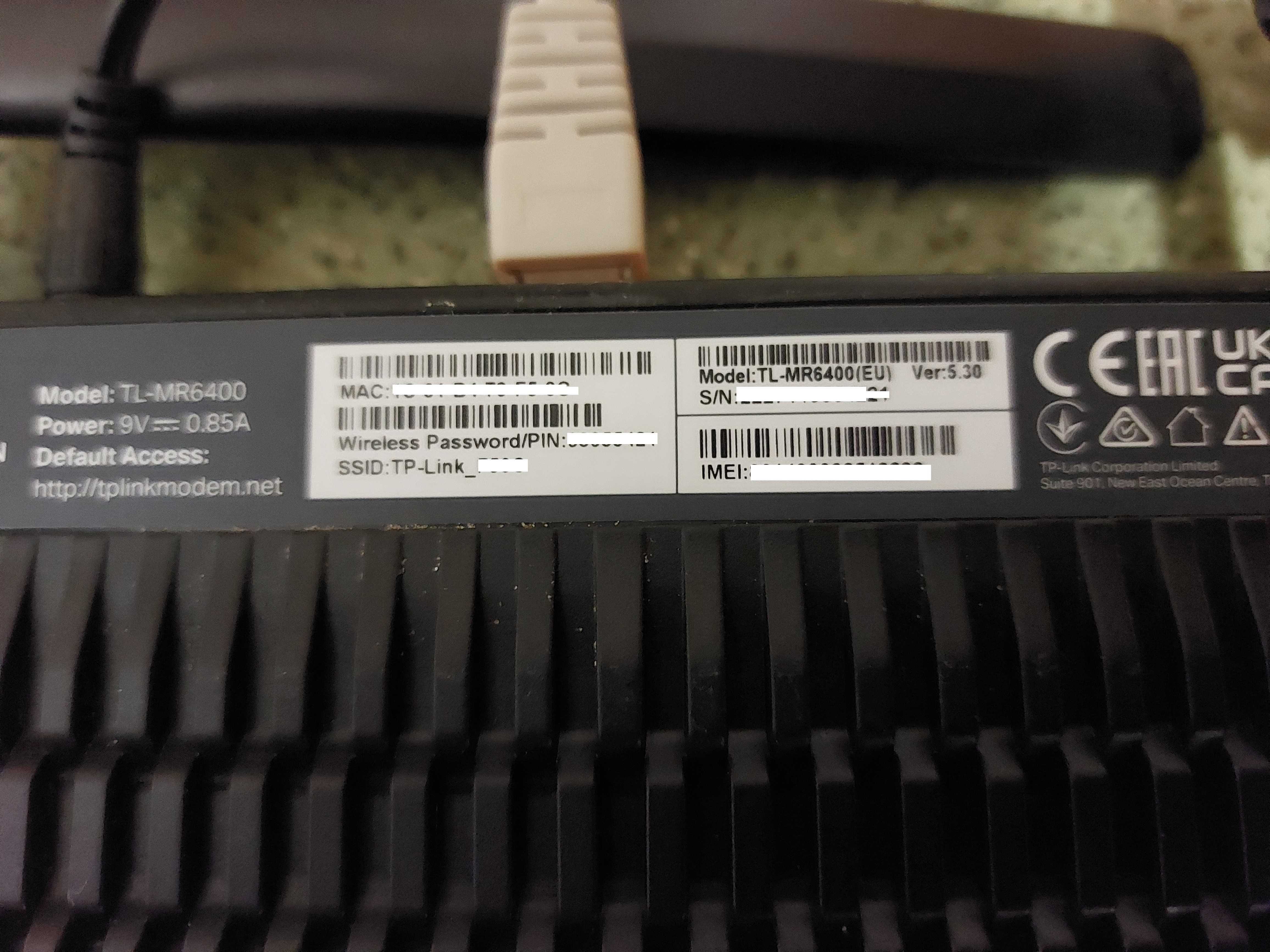 Router bezprzewodowy 4G LTE TP-LINK MR6400