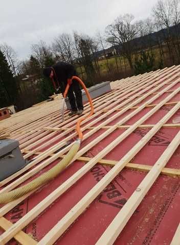 Ocieplanie celulozą, naprawa izolacji, uzupełnianie dociepleń, gładzie