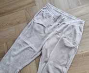Damskie spodnie beżowe dresowe welurowe spodnie plus size 42 XL