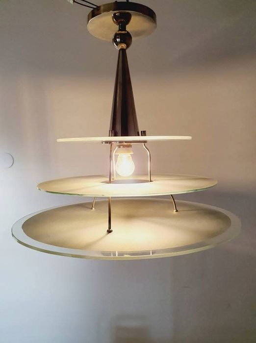 Żyrandol Bauhaus Art Deco Franta Anyż Unikat