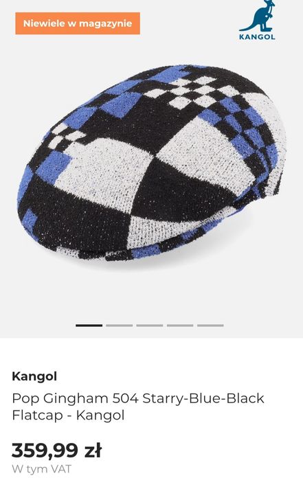 Kangol kaszkiet  super kolory