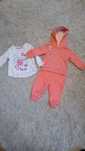Śliczny DRES dziewczęcy firmy LUPILU + BLUZKA 2-6m 3-6m 62/68 Stan BDB
