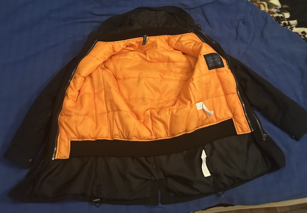 Двойной пуховик-куртка от zara, размер: S