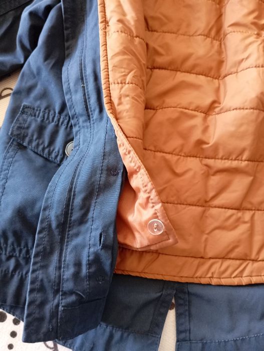 Przejściowa ocieplana kurtka parka chłopięca H&M rozmiar 110