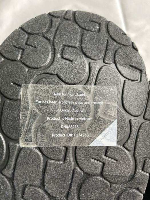 Шкіряні утеплені тапочки UGG