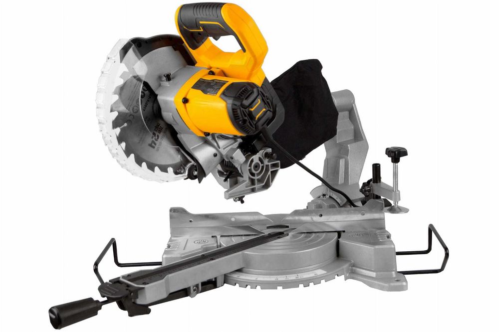 Piła ukośnica z posuwem laserem pilarka ukosowa 216mm 1500W GMM-MS216