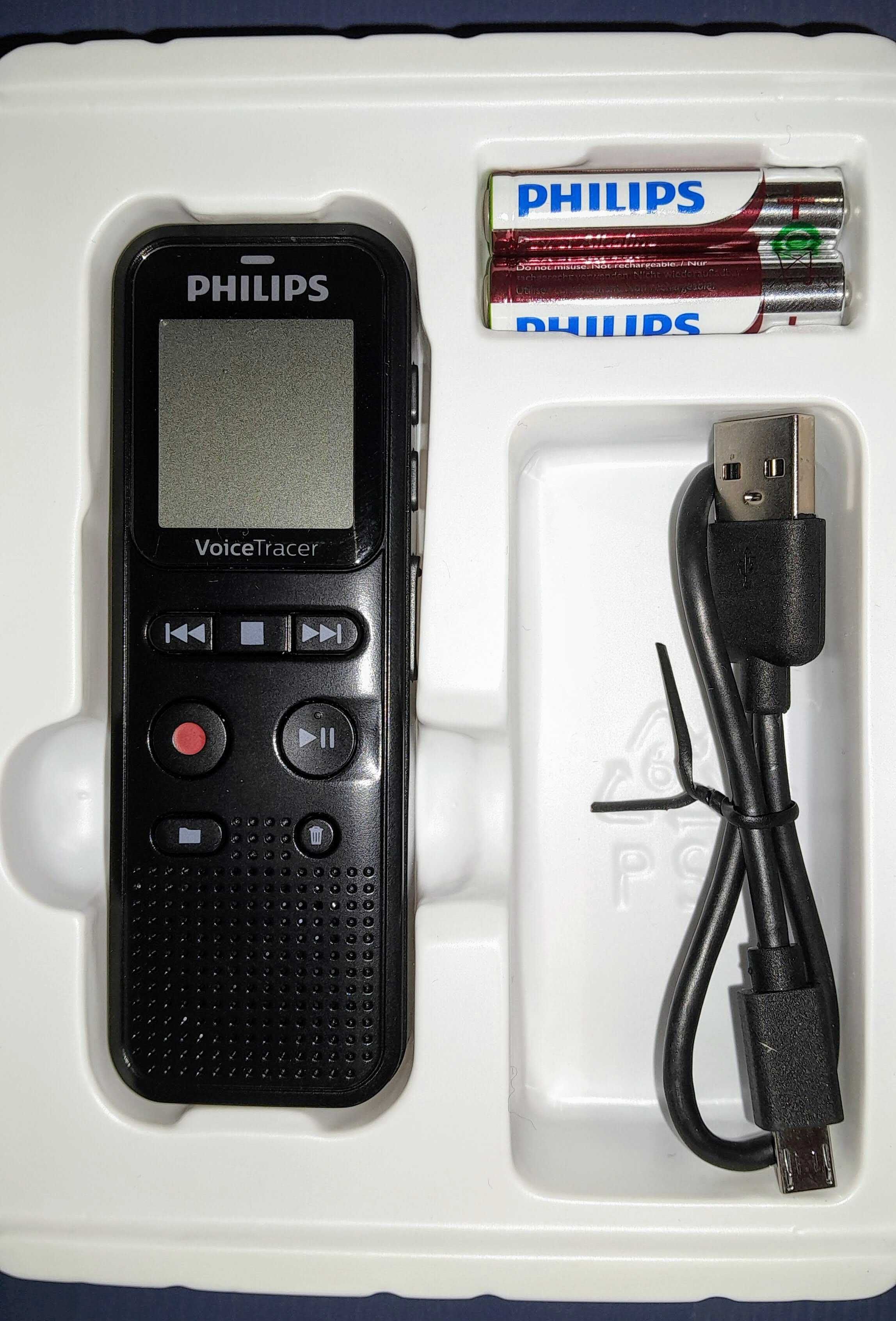 Gravador de Voz: Philips VoiceTracer DVT1160 (na caixa, nunca usado)