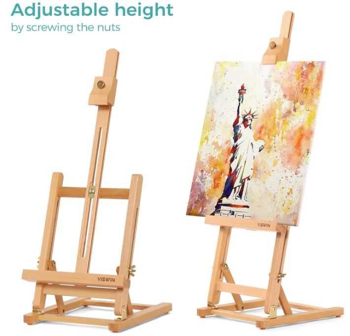 Stołowa, drewniana sztaluga malarska VISWIN 64cm