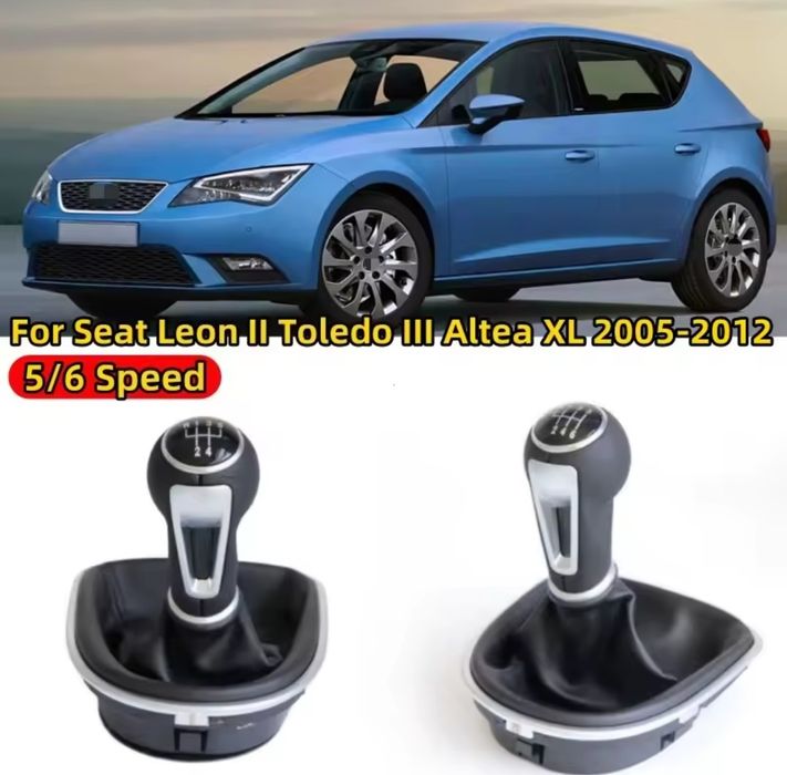 Manete SEAT alavanca mudanças punho moca fole Leon,Toledo,Altea,Ibiza