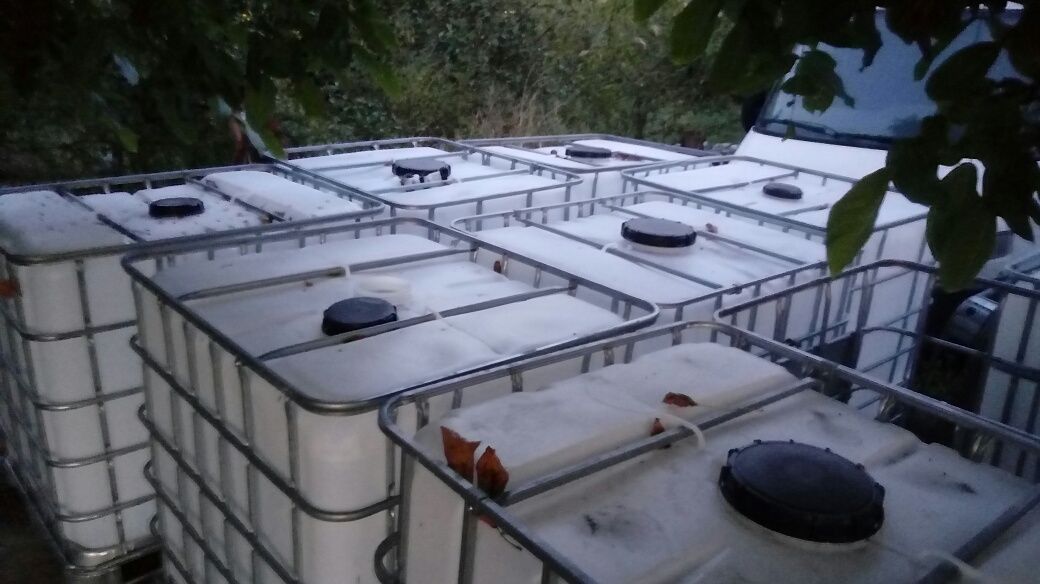 Pojemnik 1000L 600L IBC Zbiornik do morsowania Mauzer Beczka Paletopoj
