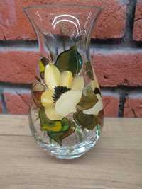 Unikat ręcznie malowany wazon szklany handmande
