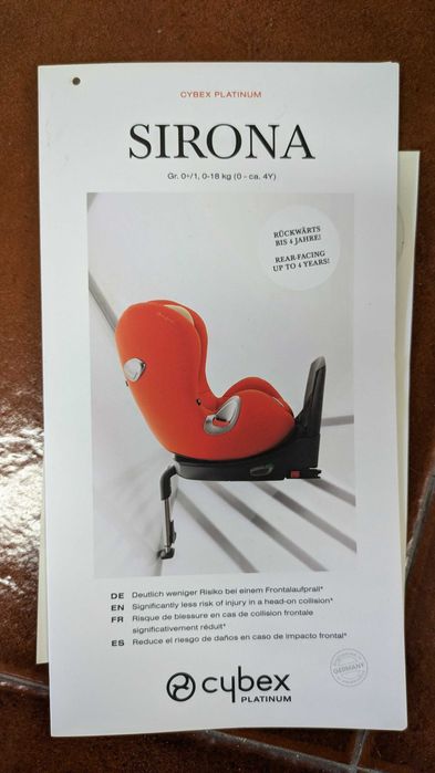 Cadeira auto Cybex Sirona - Grupo 0+ e 1