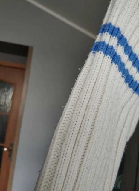Sweter New Look 8 niebiesko-biały dwa zamki