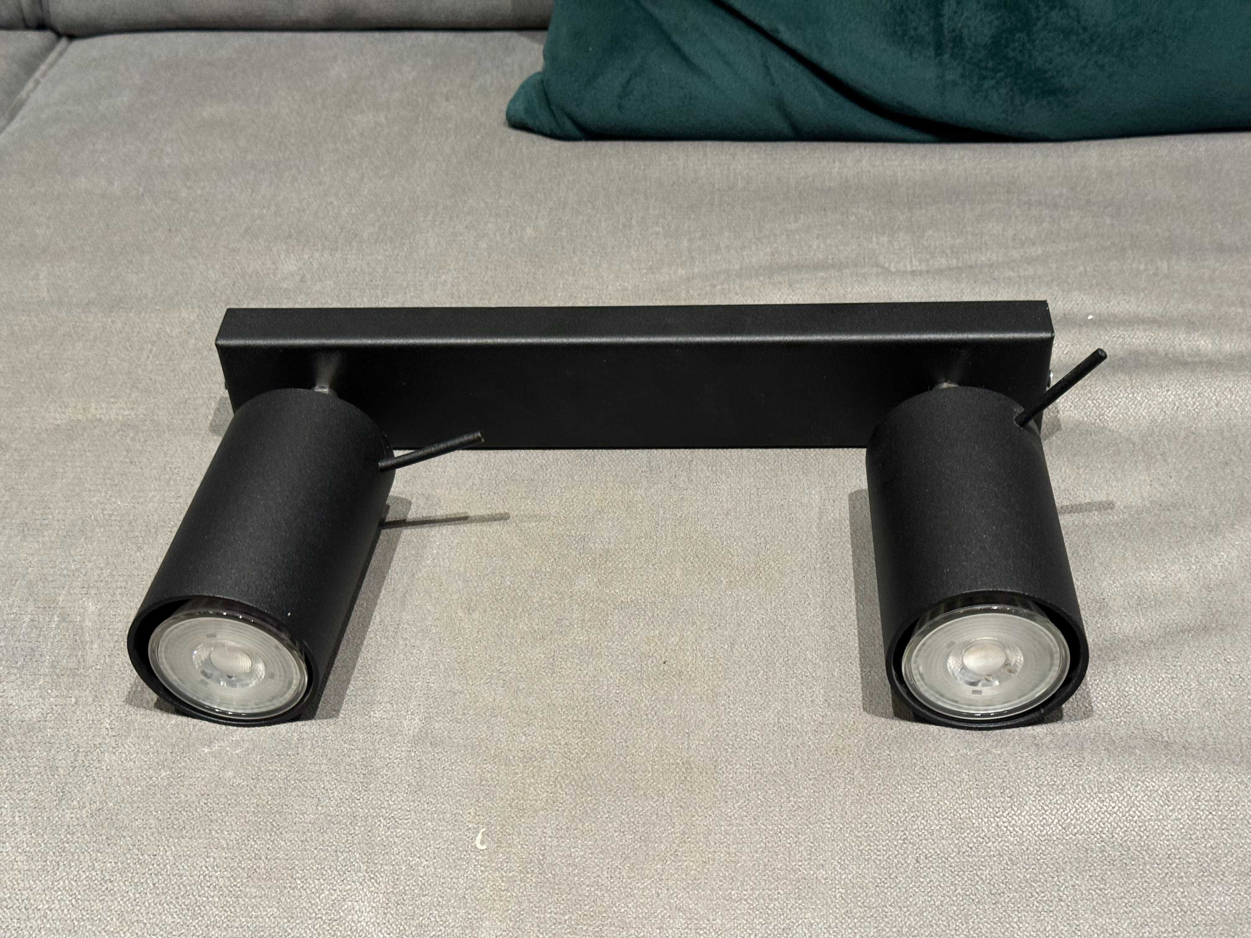 Lampa listwa halogenowa Plafon RING 2 Czarny SPOT