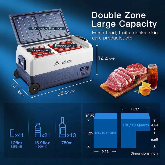 Lodówka turysyuczna kompresorowa Aaobosi T36