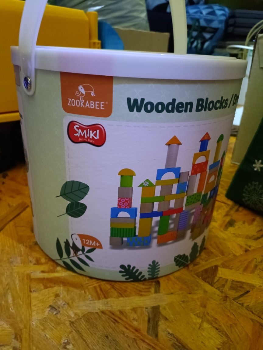 Klocki drewniane smyk 12+ układanka puzzle zabawka edukacyjna