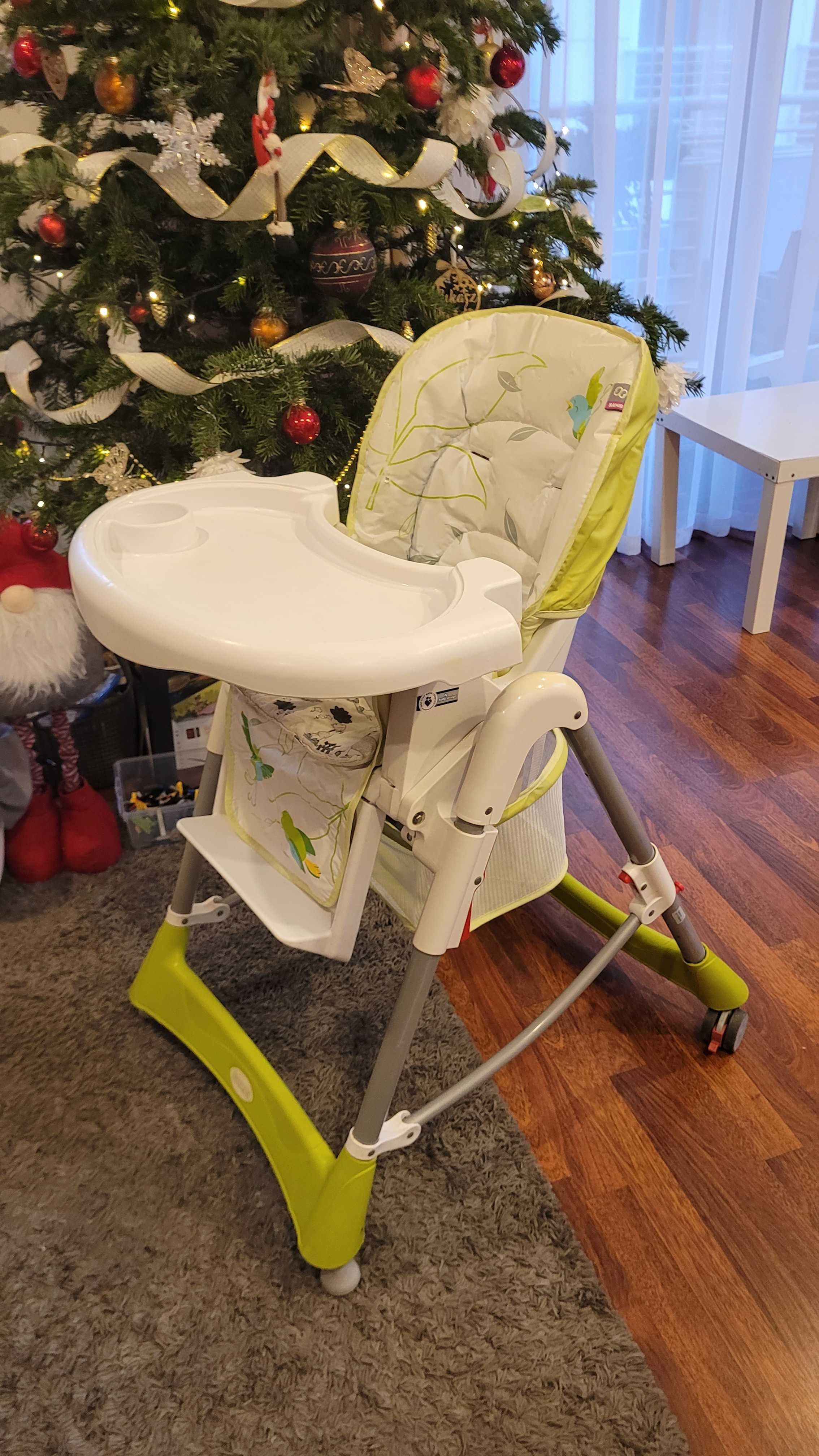 Krzesełko fotelik do karmienia dla dzieci Baby Design Bambi zielone