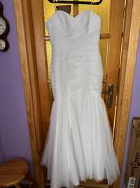 Piekna Suknia Ślubna kolor bialy