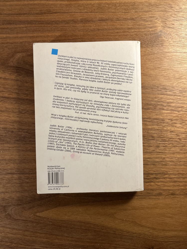 Uwikłani w płeć - Judith Butler