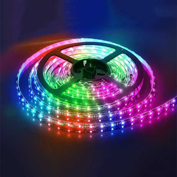 Светодиодная лента SMD 5050 RGB LED  с пультом и блоком питания, 5м