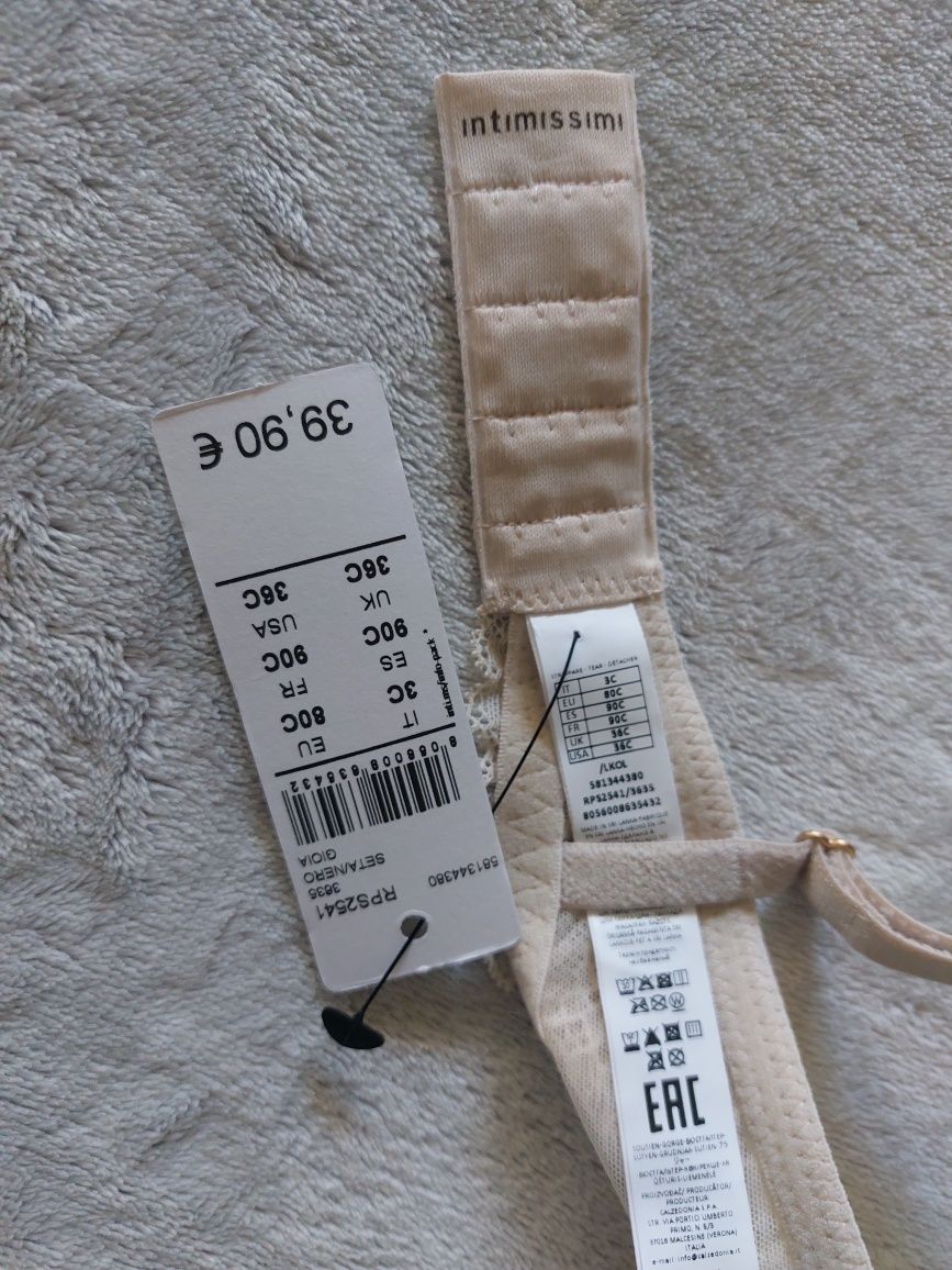 Biustonosz Intimissimi Gioia push-up bez fiszbin 80C/3C